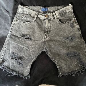 Zara Man Jean Shorts Grey Sz 31